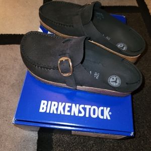 Birkenstock Buckley's Black Suade size 37, 6-6.5